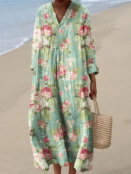 Women's Midi Dress Casual Dress Print Dress Fashion Modern FashionChic