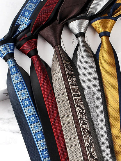 with Necktie Pattern Classic Polyester Men's FashionChic