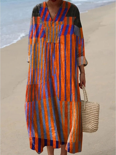 Women's Maxi Dress Sundress Shift Dress Vacation Casual