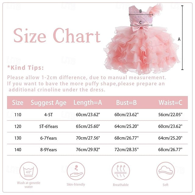 Gown Pageant Ball Flower Party Kids Dress Girls Wedding Ruffle FashionChic