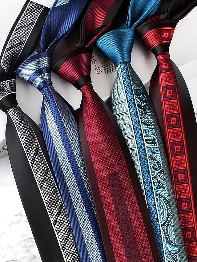 with Necktie Pattern Classic Polyester Men's FashionChic