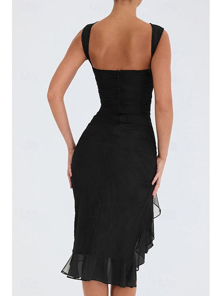 Women's Midi Dress Graduation Dress Cocktail Dress Wedding FashionChic