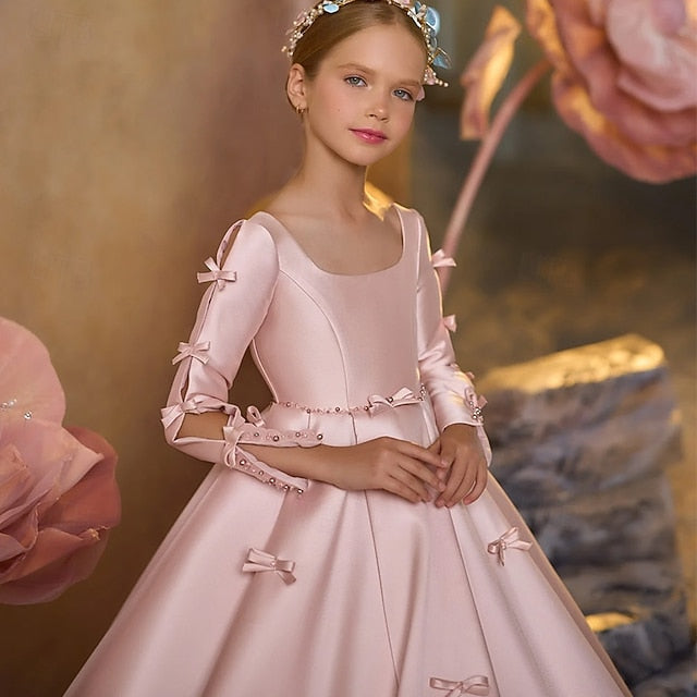 Girl Communion Girls' First Flower Party Dress FashionChic