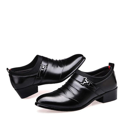 Fashion Faux – Men's White Loafers Elegant Slip-On FashionChic