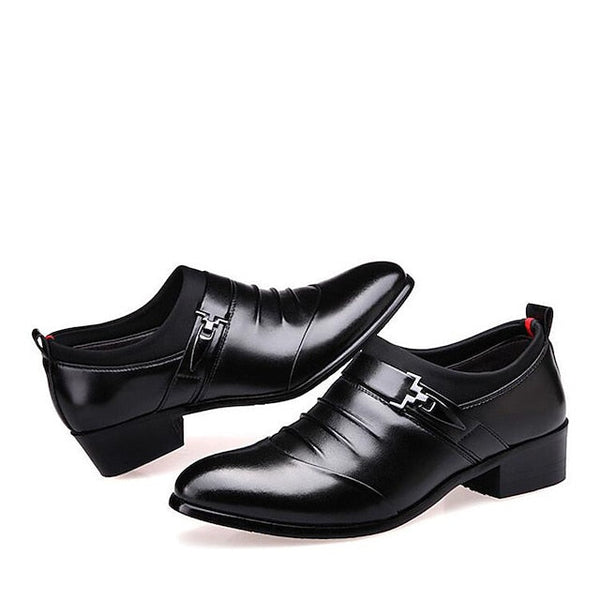 Fashion Faux – Men's White Loafers Elegant Slip-On FashionChic