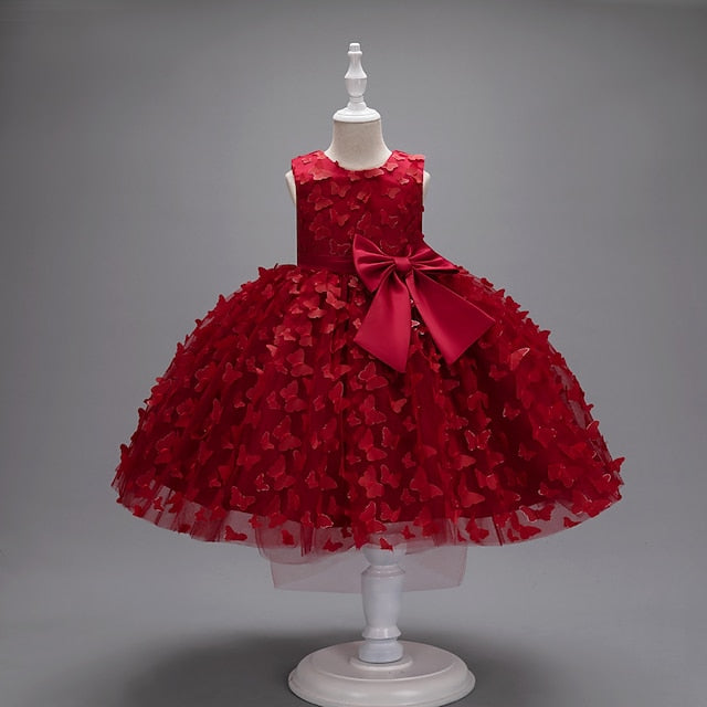 Girls' Dress Girl Flower Kids Butterfly Party FashionChic