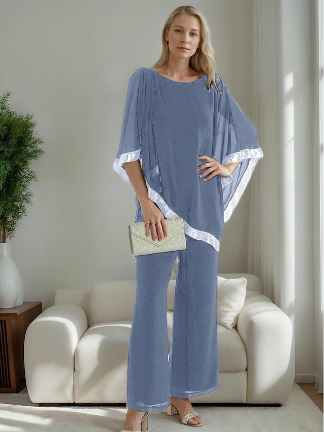 Two of Mother Pantsuit Simple Dress Bride Elegant the Piece FashionChic