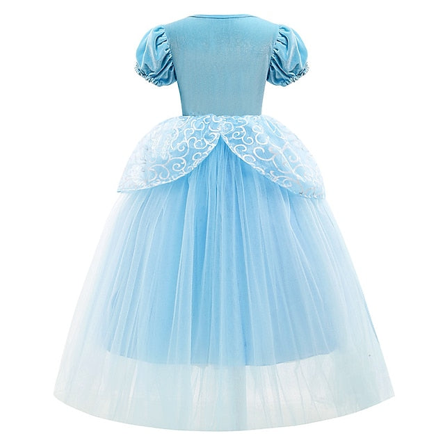 Fairytale Girl Party Theme Cinderella Flower Dress Princess FashionChic