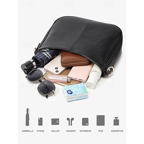 Bag Shoulder Leather Women's Chain Brown Gold Faux with FashionChic