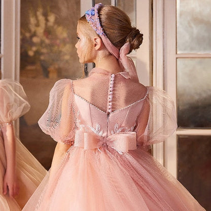 Gown Girls' Flower Party Dress Girl Princess Evening FashionChic