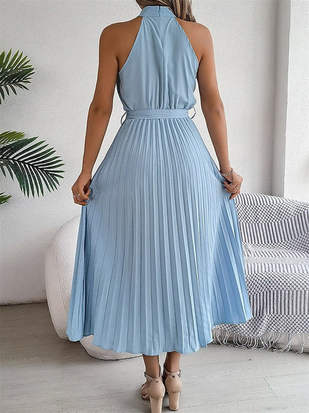 Women's Midi Dress Wrap Dress A Line Dress Pleated Dress FashionChic