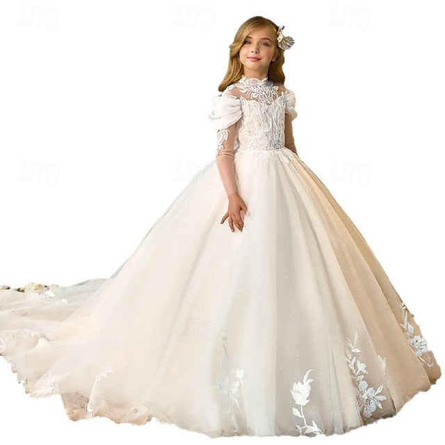 Dress Girls' Party Kids Communion Flower Girl First FashionChic