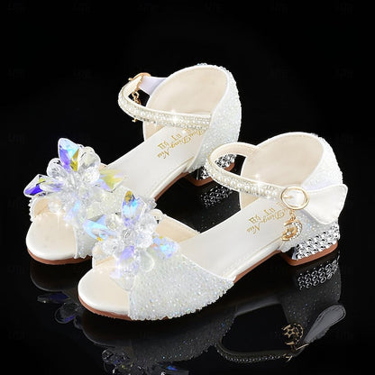 Flower Rhinestone Girls' Shoes Glittery �?Crystal FashionChic