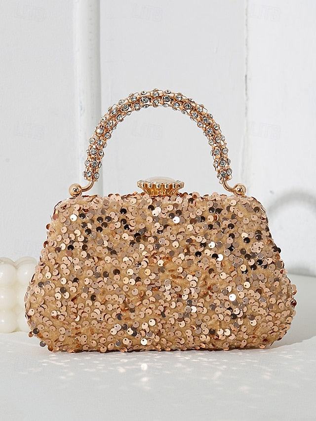 Vintage Bag Embellished Women's Sequin Evening – Clutch FashionChic