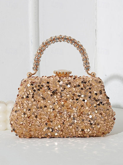 Vintage Bag Embellished Women's Sequin Evening – Clutch FashionChic