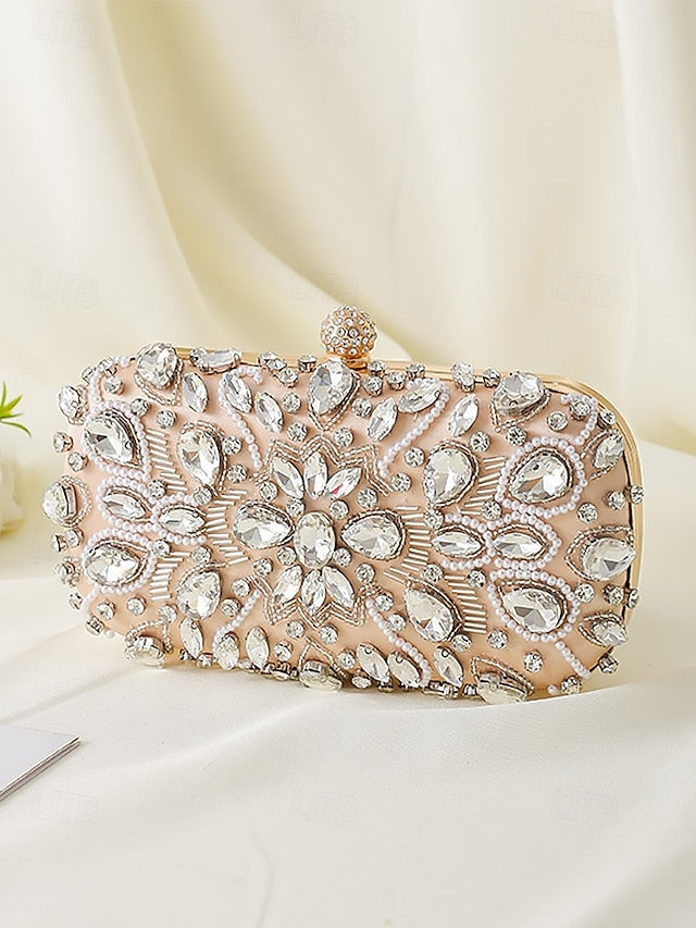 Bag Women's Clutch Crystal-Embellished FashionChic