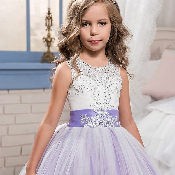 Flower Girls' Wedding Kids Sleeveless Dress Girl FashionChic