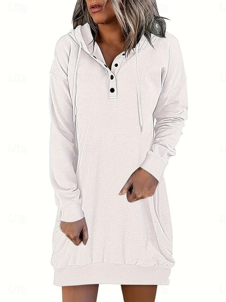 Women's Hoodie Dress Mini Dress Shift Dress Casual Daily FashionChic