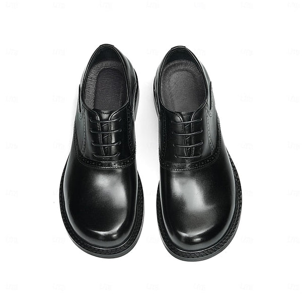 Shoes- Layer First Dress Genuine Oxford Men's Leather FashionChic