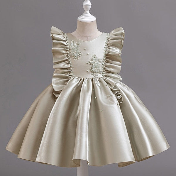 Floral Dress Sleeveless Toddler Wedding Girls' Party FashionChic