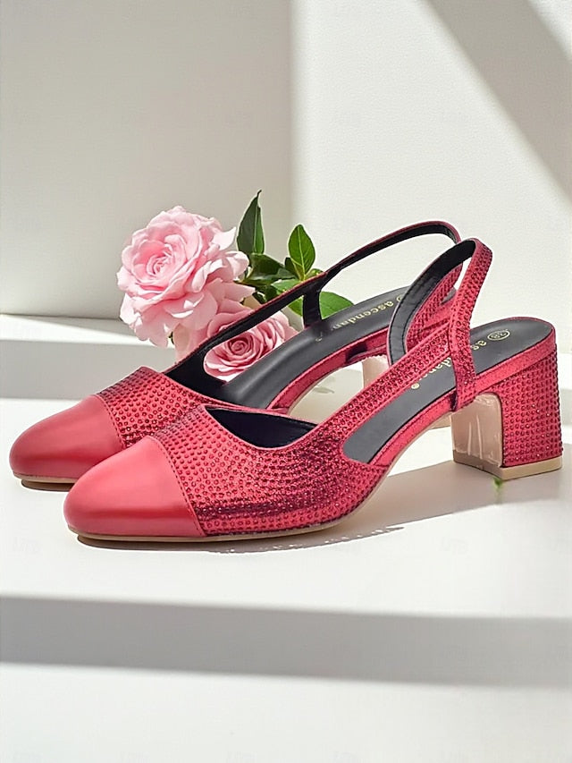 Matching Set Sandals Heel Women's - Gold and Clutch Block FashionChic