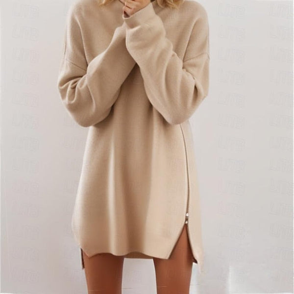 Women's Sweater Dress Jumper Dress Casual Dress Mini Dress FashionChic