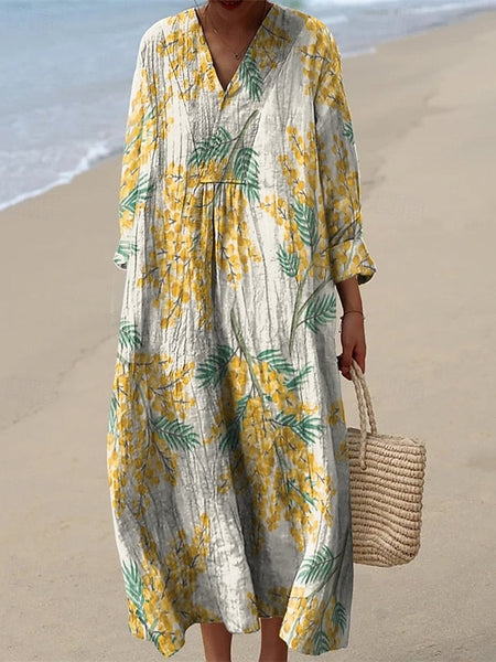 Women's Midi Dress Casual Dress Print Dress Fashion Modern FashionChic