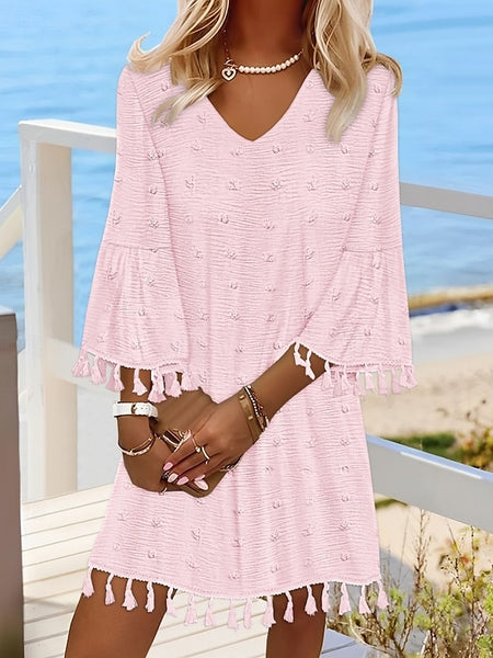 Women's Mini Dress Fringe Dress Elegant Dress Elegant Bell