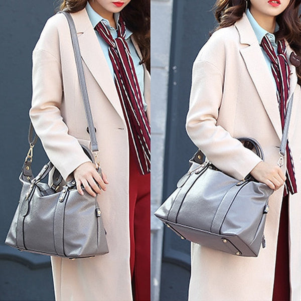 Bag PU Women's Shoulder Handbag Crossbody Boston FashionChic