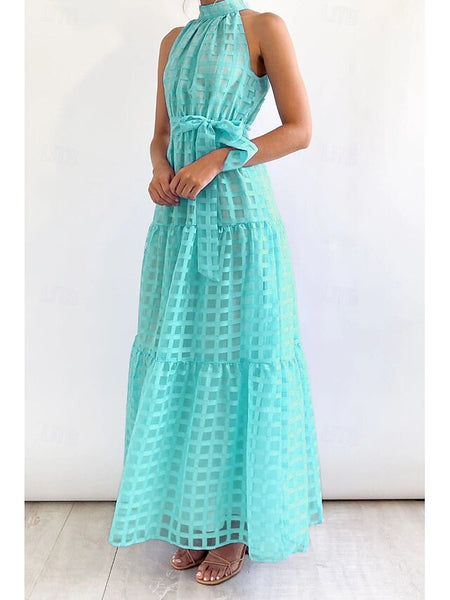 Women's Long Dress Maxi Dress Graduation Dress Halter Neck
