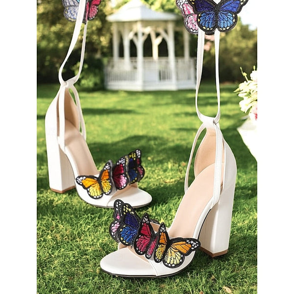 Embellished Heel High Women Black for Sandals – Butterfly FashionChic