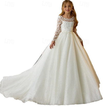Dress First Communion Flower Girls' Girl Party FashionChic