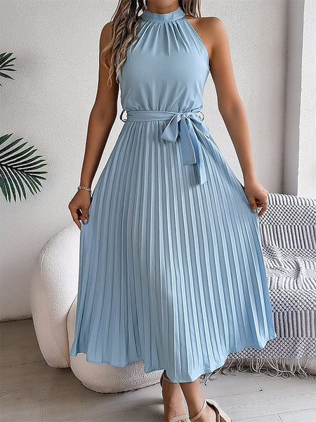 Women's Midi Dress Wrap Dress A Line Dress Pleated Dress FashionChic