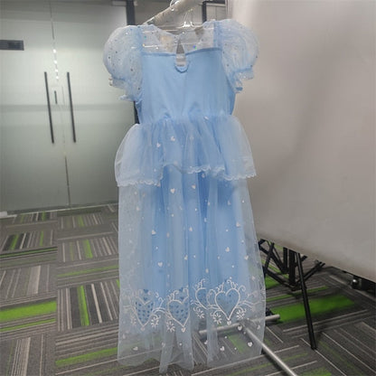 Princess Flower Elsa Cosplay Cloak Girl Frozen Dress FashionChic