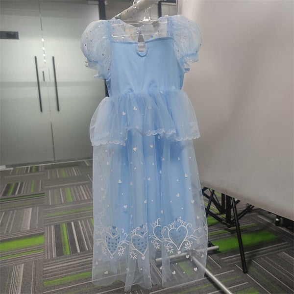 Princess Flower Elsa Cosplay Cloak Girl Frozen Dress FashionChic