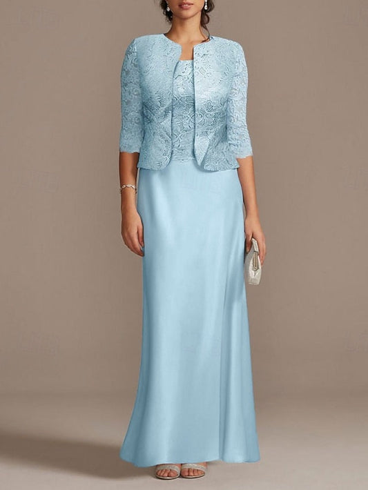 Scoop Mother Dress the Wedding Elegant Guest Sheath of Bride FashionChic