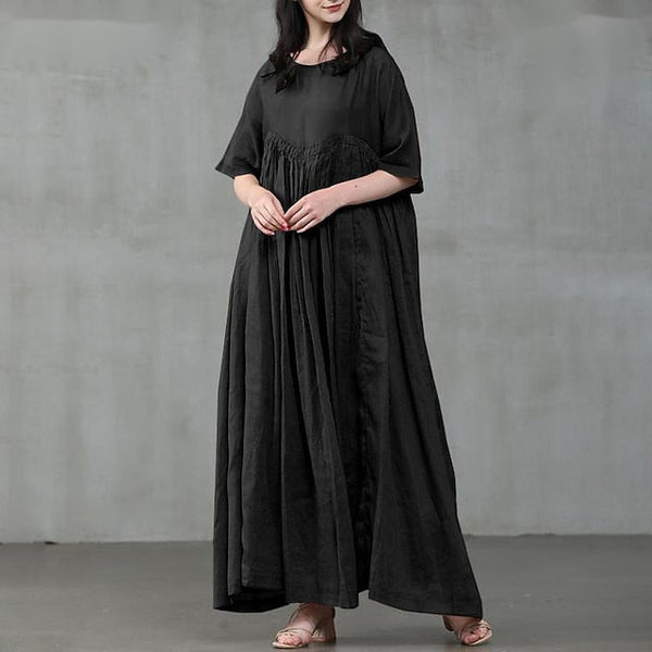 Women's Long Dress Maxi Dress Cotton Blend Casual Dress FashionChic