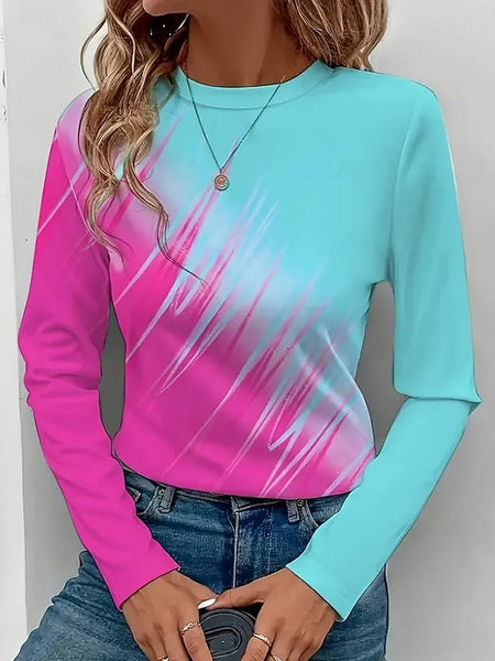 Women's T Shirt Graphic Geometric Vintage Stylish Modern FashionChic