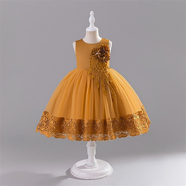 Dress Kid's Girls' Girl Flower Princess FashionChic