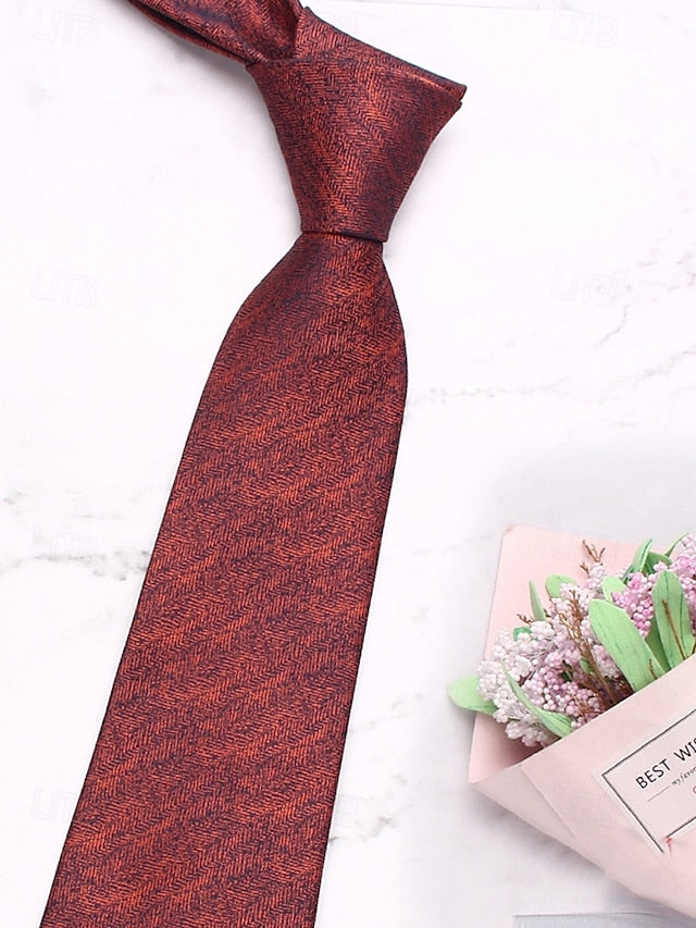 Polyester Christmas Herringbone Men's Stylish – Tie FashionChic