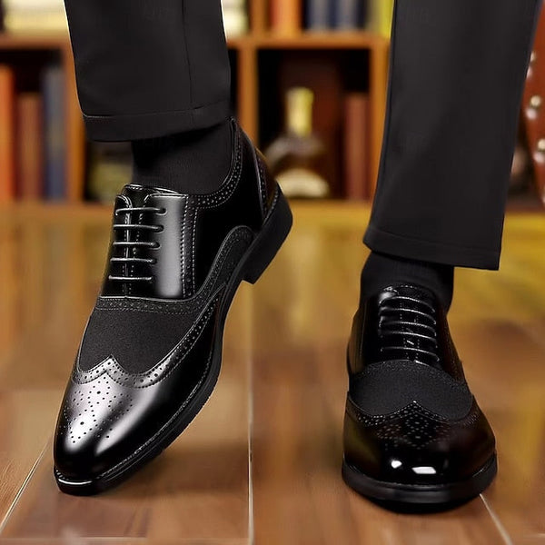 Brown – Wingtip Two-Tone Shoes Green and Men's in Oxford FashionChic