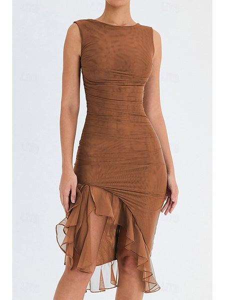 Women's Midi Dress Graduation Dress Cocktail Dress Wedding FashionChic