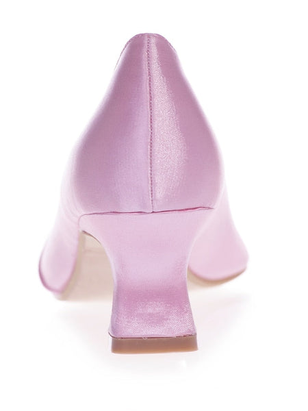 Kitten Women's Bow Blue with Rhinestone Royal Satin Heels FashionChic