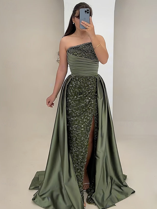 Evening Mermaid Dress A-Line Gown Trumpet / Elegant Formal FashionChic