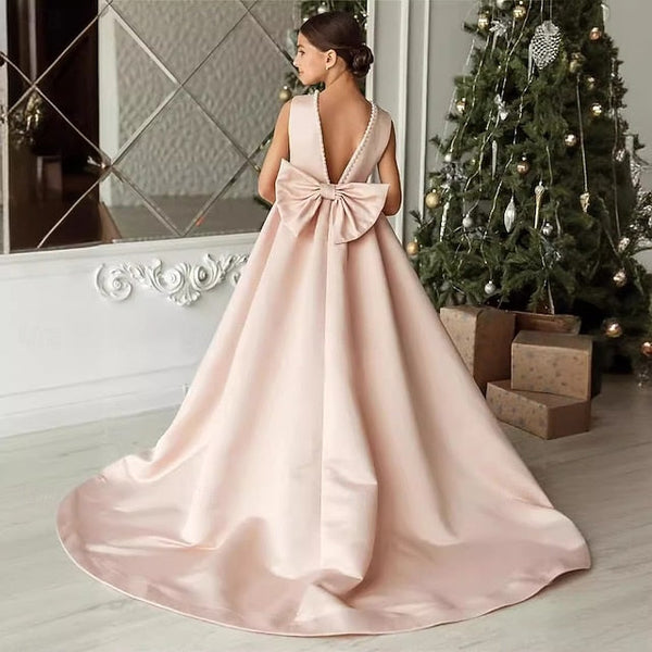 Dress Girl Girls' Party First Communion Flower FashionChic