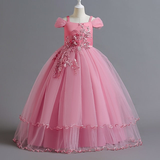 Flower Dress Girl Girls' Kids Party FashionChic