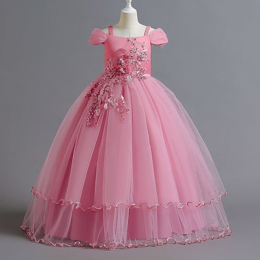 Flower Dress Girl Girls' Kids Party FashionChic