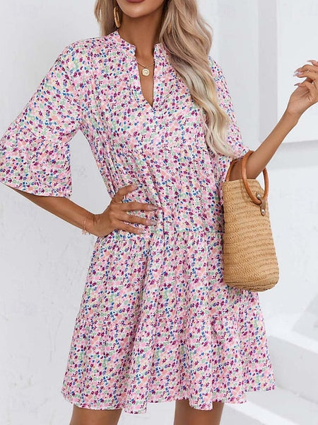 Women's Mini Dress Casual Dress Boho Chic Dresses A Line FashionChic