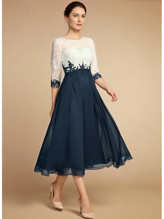 Bride A-Line Dress Elegant Mother Vintage Guest the of Wedding FashionChic