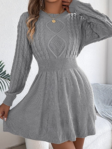 Women's Mini Dress Poly-Cotton Linen Texture Dresses